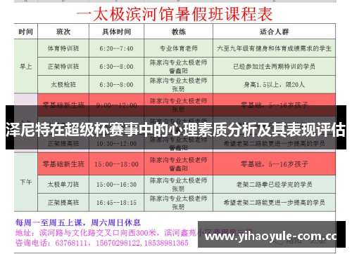 泽尼特在超级杯赛事中的心理素质分析及其表现评估